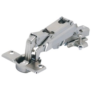 Charnière grand angle Hettich pour portes en applique (15-23mm), quincaillerie d'ameublement en métal.