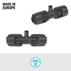 Gardena Raccordo a T per ugelli a spruzzo, set da 5 pezzi per il fissaggio nel Micro-Drip-System.