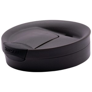 Coperchio del thermos Contigo Byron in acciaio inox, nero opaco, per contenitori alimentari.