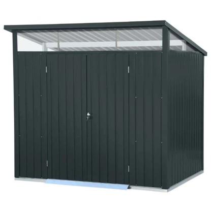 Duramax Metall-Gerätehaus 2,5 x 2 m Doppeltür Grau