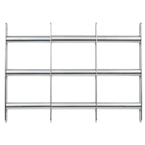 Abus Fenstergitter 700 Silber, 105x60cm, zur Fenstersicherung gegen Einbruch.