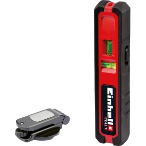 Livella laser Einhell TC-LL 1 con supporto a parete, rosso/nero. Strumento di misura preciso per il fai da te.