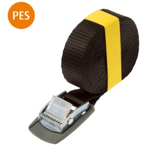 Spanngurt 1-tlg. Schwarz 4 m x 2,5 cm