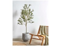 Beliani Kunstpflanze Olive Tree Grün Höhe 153 cm