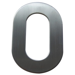 Alpertec numéro de maison 0 en acier inoxydable