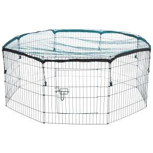 Recinto esterno Trixie Natura verde con rete, Ø 150 cm, altezza 57 cm.