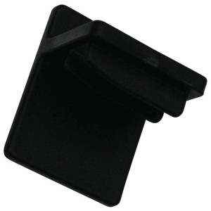 Supporto adesivo nero Gardinia Concept per tende plissettate in plastica.