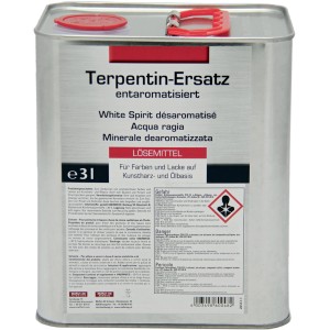 Terpentinersatz, entaromatisiert, 3 Liter Dose. Verdünner und Reiniger für Farben, Lacke und Pinsel.