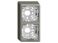 AP Rahmen mit Befestigung EdizioDue Feller Anthrazit