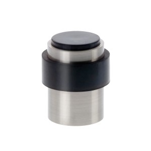Burg-Wächter TWB 2230 fermaporta per parete/pavimento, effetto acciaio inox, doppio tampone.