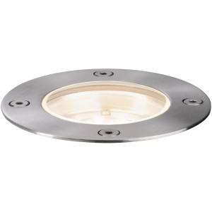 Faretto da incasso a LED rotondo Paulmann Plug & Shine in metallo, luce bianca calda.