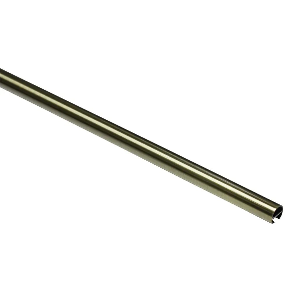 Set van 2 verlengbare steunen voor dubbele gordijnroede (L150 - L195 / D20 mm) Zilver
