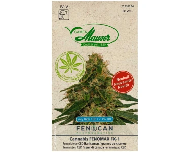 Semi di canapa Cannabis Fenomax FX-1 / 3 pz.