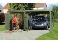 Weka Carport 607 Gr. 3 inklusive XXL Geräteraum Weka Carport 607 Gr. 3 inklusive XXL Geräteraum