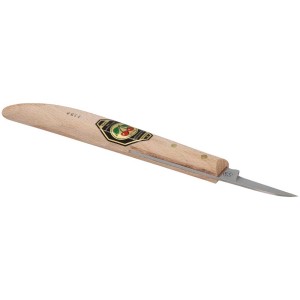 Kirschen Kerbschnitz-Messer No. 3358 con manico in legno e lama appuntita per intaglio fine.