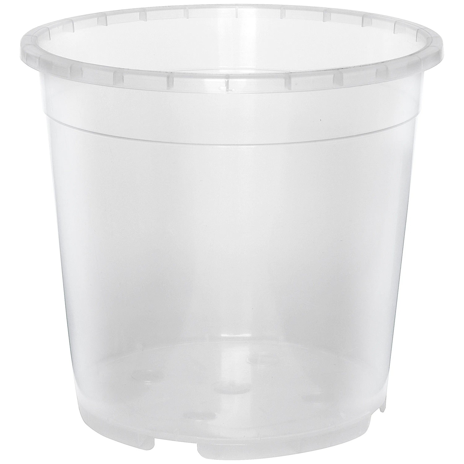 Vaso In Vetro Trasparente Per Orchidee, Diametro 14 Cm, Altezza 13 Cm