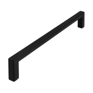 Maniglia per mobili Siro 2108 in metallo nero opaco, interasse 160 mm.
