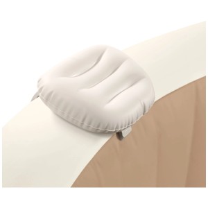 Appui-tête gonflable Intex PureSpa pour spa, beige, avec fixation à clip.