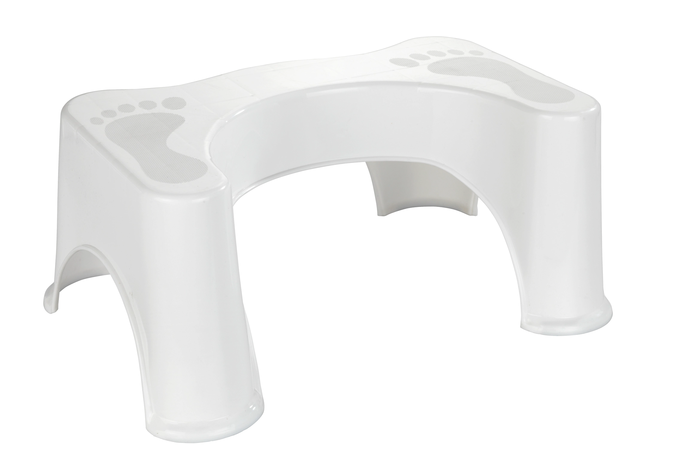 Wenko Sgabello WC Secura plastica Bianco (HxLxP) 20,5 x 48 x 33,5 cm