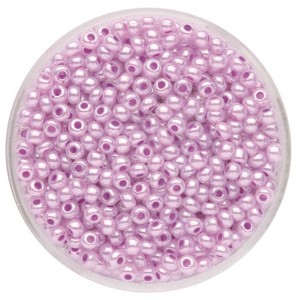 Rocailles Wachs Lila, 2,6 mm, 17 g, zum Schmuckbasteln.