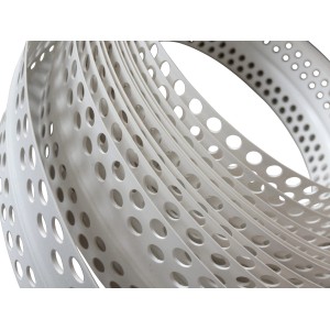 Profilo angolare multiplo Catnic in PVC arrotolato, adatto per cartongesso, come supporto per intonaco.