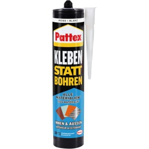 Pattex Montagekleber, cartuccia da 450g, per incollare invece di forare, per interni ed esterni.