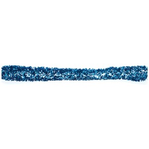 Blauer Glorex Glitter Glue Streifen, Bastelkleber für glitzernde Deko-Effekte.