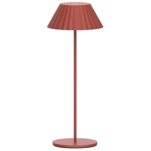 Lampada da tavolo a batteria Apollo Schönenberger color ruggine, lampada di design con luce bianca calda.