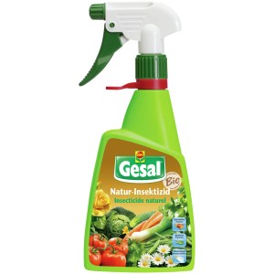 Gesal Insetticida Naturale RTD, pronto all'uso in flacone spray verde, per ortaggi, erbe aromatiche e piante ornamentali.