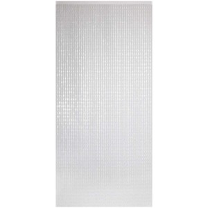 Rideau décoratif transparent Crystal 90x200 cm avec perles en plastique, idéal comme rideau de porte ou séparateur de pièce.