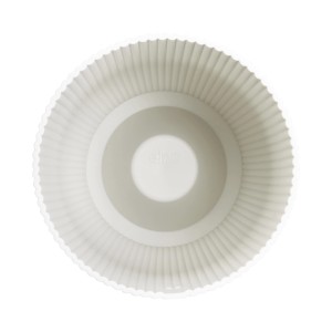 Pot à orchidées transparent Elho Vibes Fold, Ø 9,2 cm, design côtelé pour une ventilation optimale des racines.