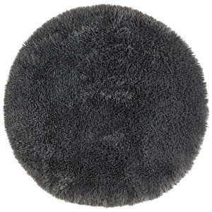 Tappeto rotondo Andiamo Alpa antracite con pelo morbido.