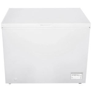 Weiße SPC Gefriertruhe TKT5355 mit 198 l Nutzinhalt. Energieeffizient und leise.