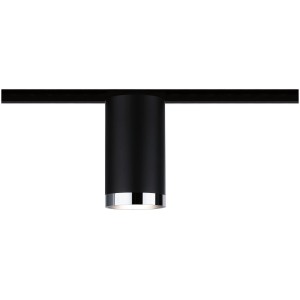 Spot LED Paulmann URail noir mat en métal/plastique sur système de rail.