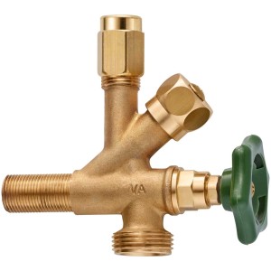 Robinet lave-vaisselle Mateu en laiton avec volant, 3/8 x 10 mm, pour machines à laver.
