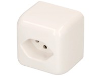 Mica Presa sopra intonaco tipo 13 Bianco