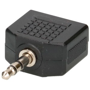 Adattatore audio stereo Schwaiger, adattatore jack per due cuffie