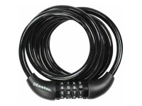 Master Lock Spiralkabelschloss Kombi Schwarz Länge 1,80 m