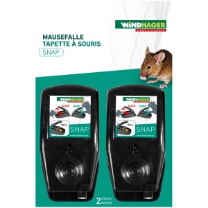 Trappola per topi e ratti Windhager Snap, confezione da 2, con attrattivo. Per il controllo dei roditori.