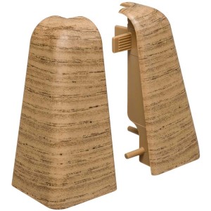 Angoli esterni Living by Haro, 2 pz, decoro rovere scuro per battiscopa.