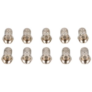 Lot de 10 connecteurs F Schwaiger 6,5 mm à visser pour câbles d'antenne.