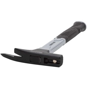 Marteau de charpentier Ruthe avec manche en fibre de verre et face rugueuse, idéal pour les artisans.