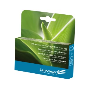Luwasa fertilizzante a lenta cessione in vlies, 4 x 9g, per piante idroponiche.