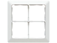 Abdeckrahmen Modino Priamos mit Designprofil Weiss 150 x 150 mm