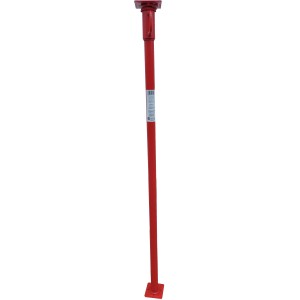 Puntello in acciaio rosso regolabile in altezza (165-300 cm) per lavori di costruzione e ristrutturazione.