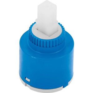 Cartuccia ceramica 35mm per rubinetto cucina, blu/bianca, ricambio per rubinetti baliv.