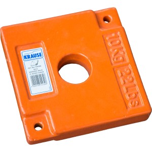 Krause Climtec peso di zavorra, 10 kg, arancione, per impalcature sicure.