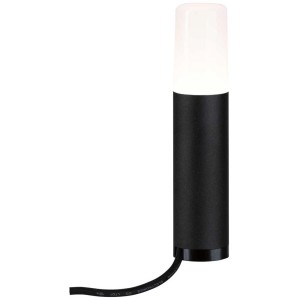 Paulmann Plug & Shine Flarea paletto luminoso, nero, 200mm. Luce da esterno per giardino e vialetti.