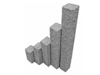 Granit-Palisade Hellgrau 25 x 10 x 10 cm