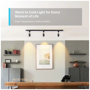 Tapo L630 Smart Spotlight: Lampadina LED GU10, dimmerabile, multicolore, per illuminazione smart in interni.